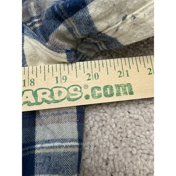 L.L.Bean Men's Scotch Plaid Flannel Pearl Snap Slightly Fitted Size Med - Picture 5 of 6